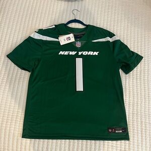 Men’s JETS Sauce Gardner Jersey NWT